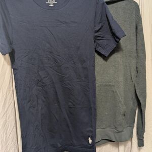 Men's Size Small Bundle- NEW Ralph Lauren T-Shirt and OPB Terry Hoodie